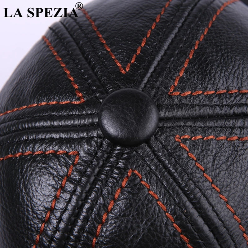 Genuine Leather Baseball Cap