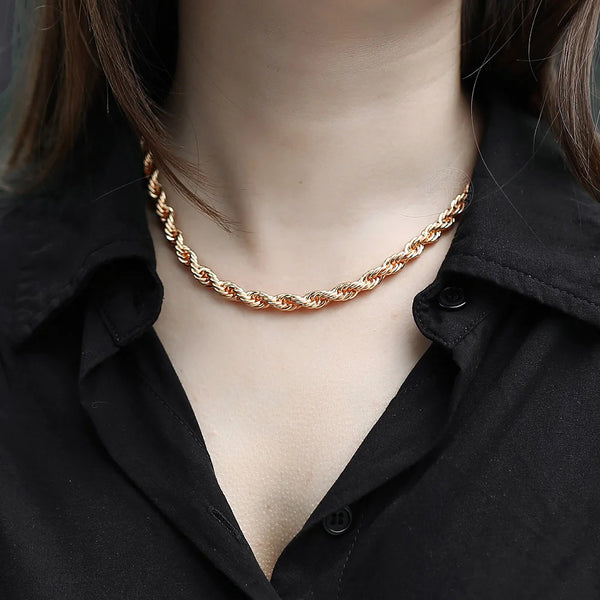 The Rose Gold Rope Chain