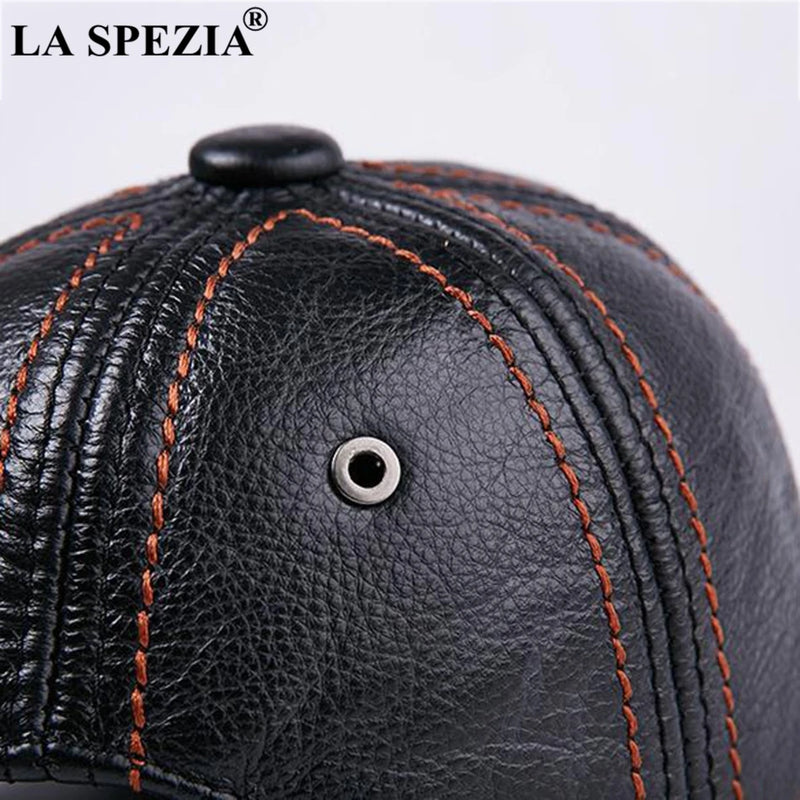 Genuine Leather Baseball Cap