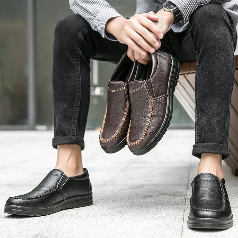 Lightweight Leather Loafers