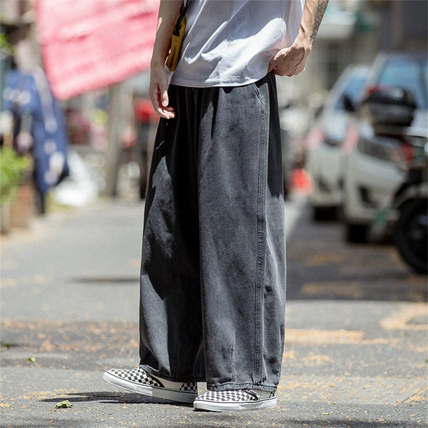 Wide Leg Baggy Jeans Skateboard  Denim