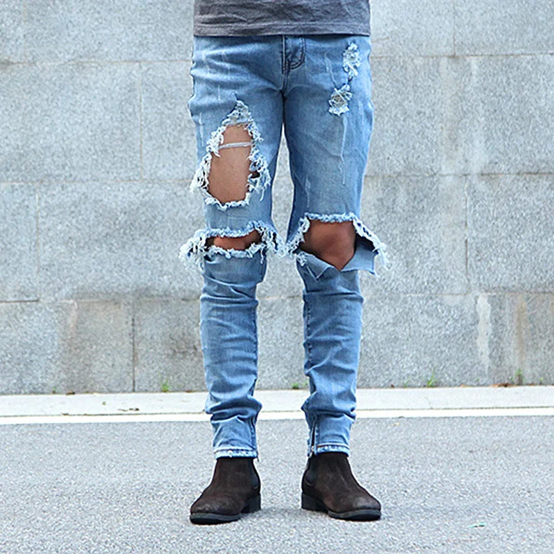 Hip Hop Ripped Skinny jeans