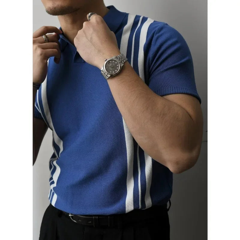 Style Summer Striped Polo