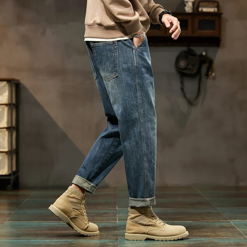 Loose Fit Baggy Jeans: Stylish Denim Trousers for Men