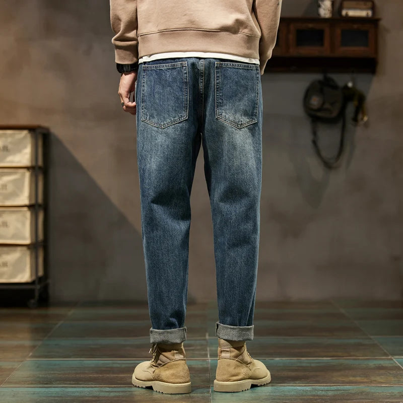 Loose Fit Baggy Jeans: Stylish Denim Trousers for Men