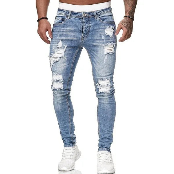 Slim Fit Ripped Skinny Jeans