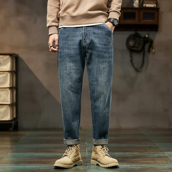 Loose Fit Baggy Jeans: Stylish Denim Trousers for Men