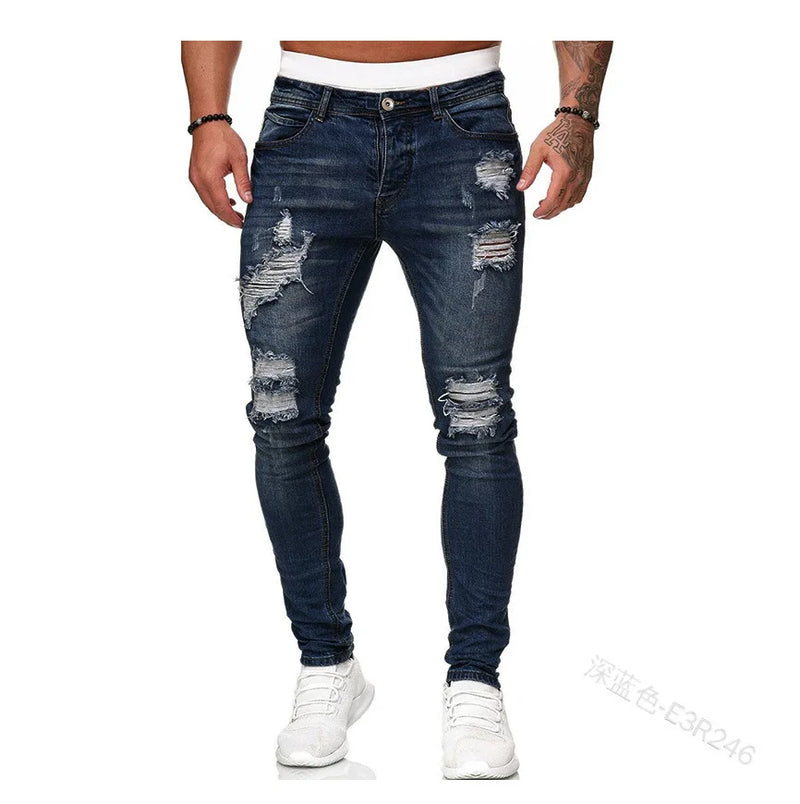 Slim Fit Ripped Skinny Jeans