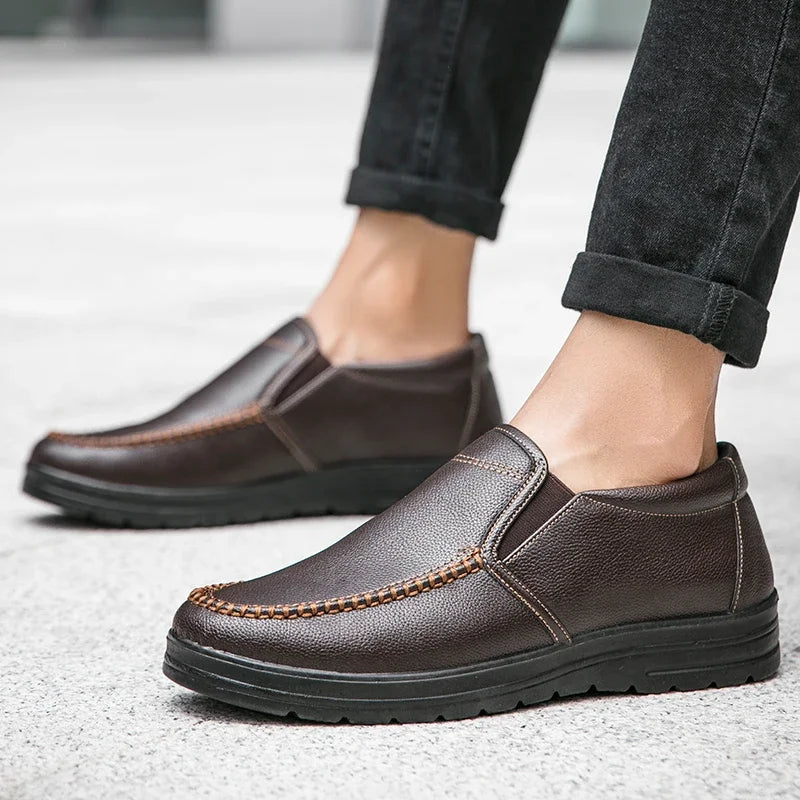 Lightweight Leather Loafers