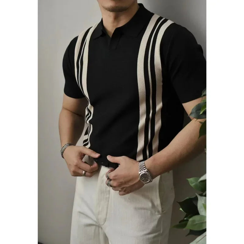 Style Summer Striped Polo