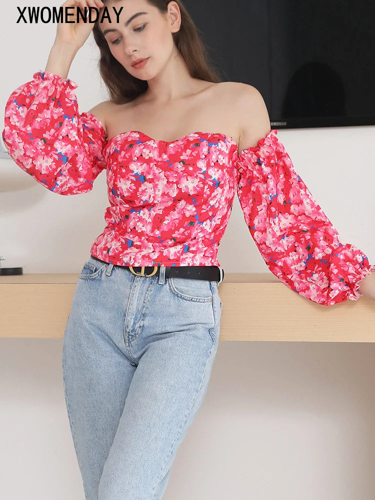 Sexy Off Shoulder Crop Top