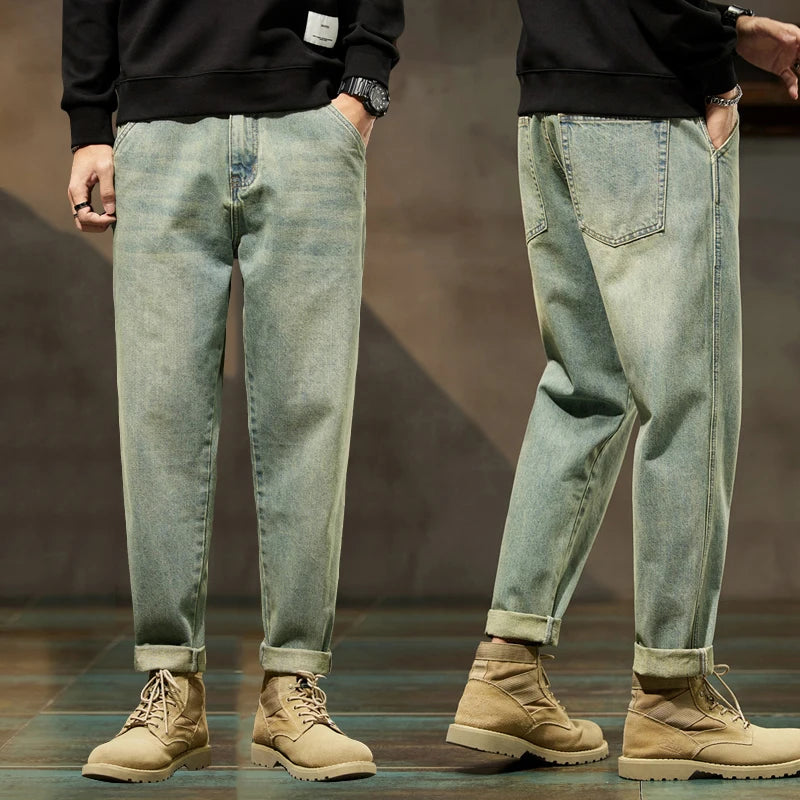 Loose Fit Baggy Jeans: Stylish Denim Trousers for Men