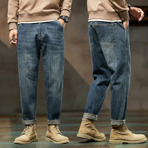 Loose Fit Baggy Jeans: Stylish Denim Trousers for Men