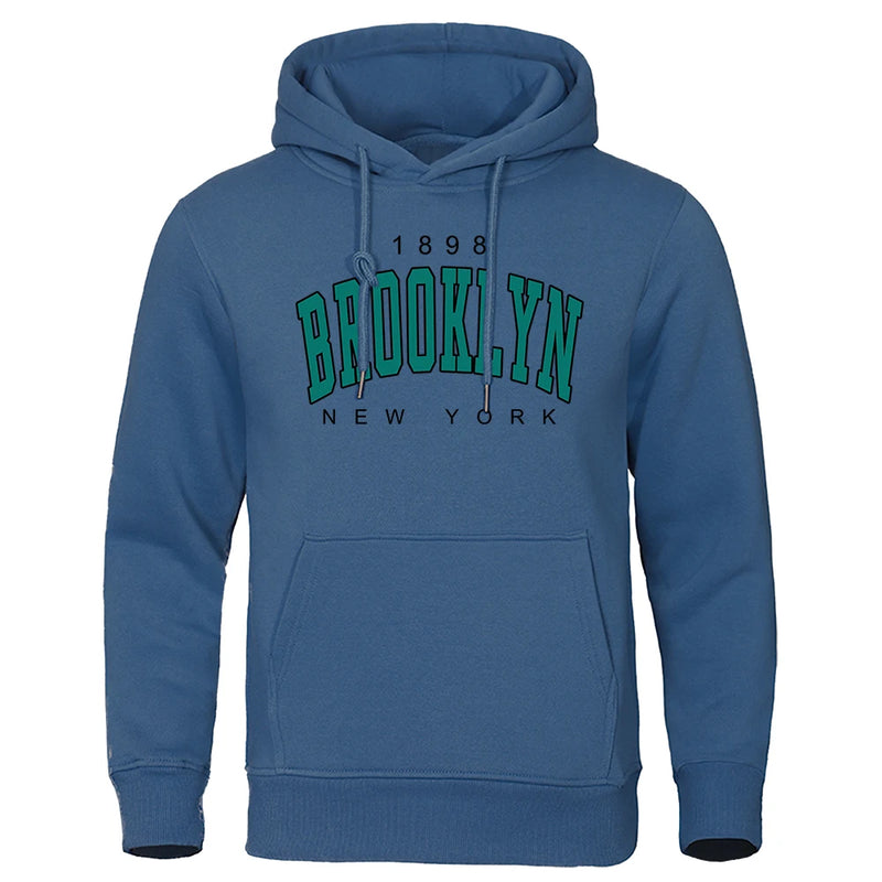 New York Printed Mens Hoodie